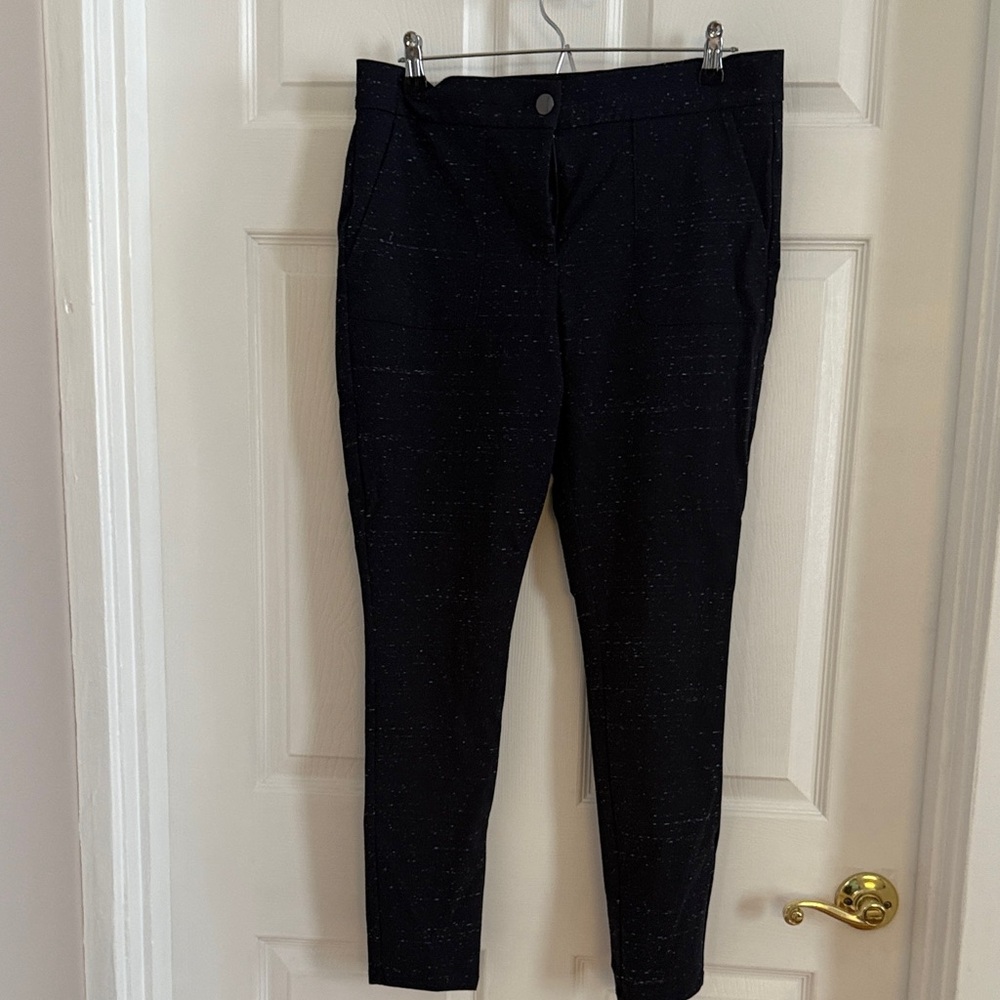 LOFT Black Pants with Silver Fleck Detailing